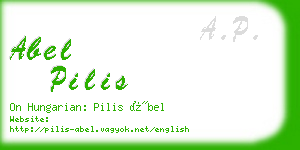 abel pilis business card